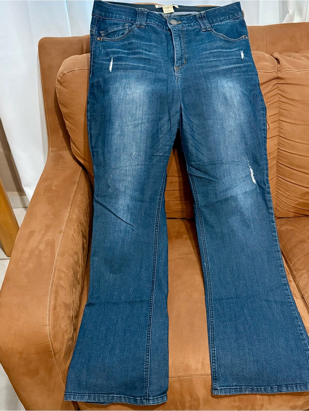 Democracy Absolution Bootcut Jeans Size 12 Distressed